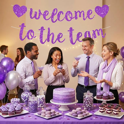 BEISHIDA Welcome to The Team Banner, NO DIY, Office Party Decorations - Image 5