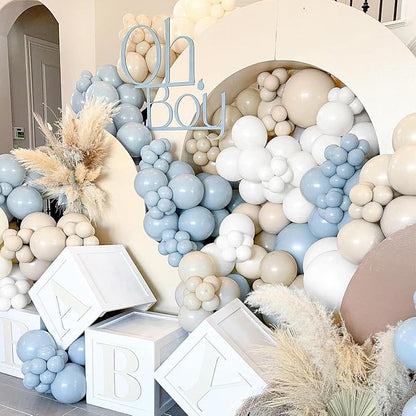 Double Stuffed White Sand Balloons Different Sizes 18In 12In 5In Light Grey - Image 5