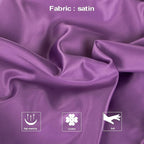 NTBAY Zippered Satin Pillow Cases for Hair and Skin, Luxury King Hidden Zipper Pillowcases Set of 2, 20x36 Inches, Purple