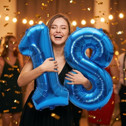 YPSelected 32 Inch Large Foil Helium Number Balloon Birthday Wedding Party 0-9 - Image 2