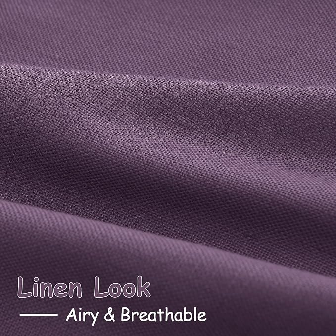 Plum Linen Curtains 72 Inch Length - Image 5