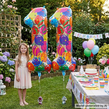 40 Inch Number 11 Balloon Set Large Foil Balloons - Image 4