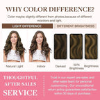 GOO GOO Clip in Hair Extensions Real Human Hair, Remy Human Hair Extensions Clip ins for Women, Natural Human Hair, 24inch 140g 7Pcs, #2/6/2 Balayage Dark Brown to Chestnut Brown