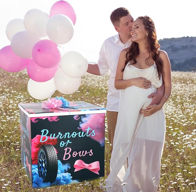 AmazingSpark 28in Giant Gender Reveal Gift Box - Image 6