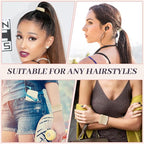 JIIRS 10PCS Boho Hair Ties,Elastic Bracelets,Elastic Ties, Hair Bands For Ponytails,Ponytail Holder for Thick or Thin Hair,Boho Hair Bracelets No-Damage For Daily Life, Sport, Working(Set1)