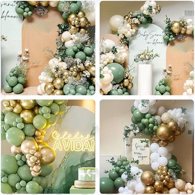 Archloon Sage Green Balloon Arch Kit - Image 7