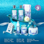 Bath and Body Basket Set Luxury EUCALYPTUS & Mint Spa Gift Basket for Women, Unique Bath Gift Baskets Gifts, Home Spa Kit Christmas Gifts for Women, birthday gift baskets for Dad Mother's Day