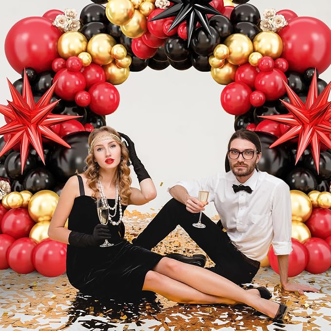 Red Black Balloon Arch Kit, Balloon Garland - Image 7