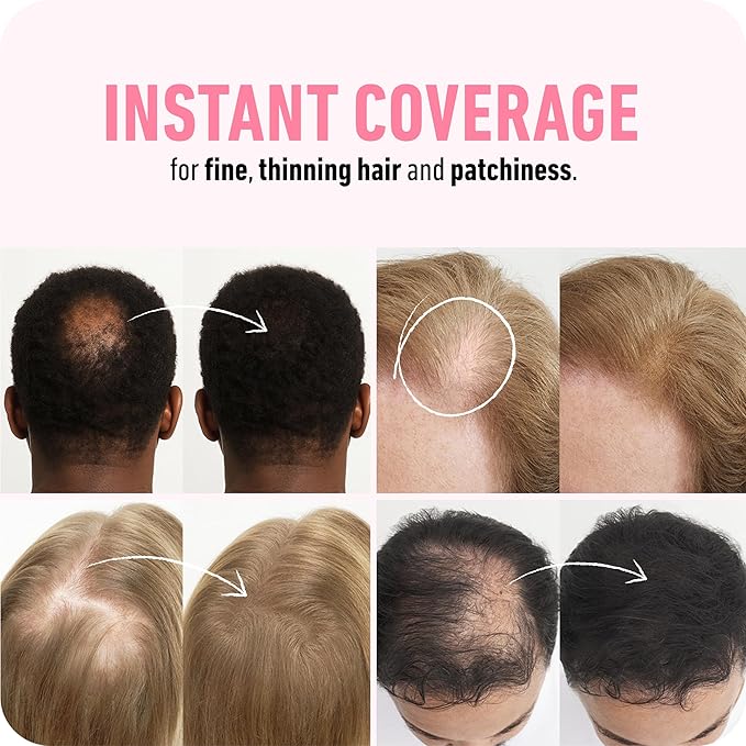 BOLDIFY Hair Fibers (12.5g) - Fill In Thinning and Fine Hair for an Instantly Fuller, Thicker Look - 14 Shades for Women & Men - Light Brown