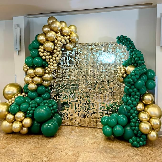 Green Balloons Different Sizes 135pcs 18 12 10 5 Inch Dark Green Balloons Arch - Image 5