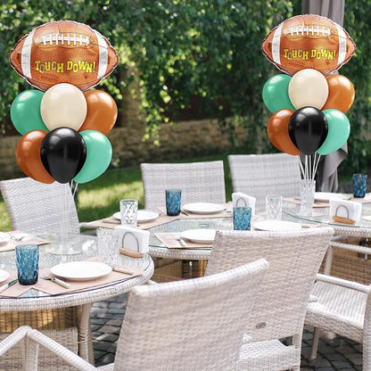 Sumind 2 Set Football Table Centerpiece Balloon Stand Kit Football Foil - Image 6