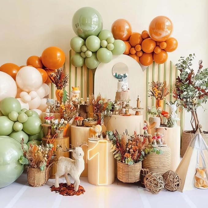 Sage Green & Brown Balloons - Image 6