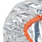 10pcs Aluminum Foil Hair Dye Processing Caps, Silver Hair Conditioning Caps for Deep Treatment, Constant Temperature Heat Retention Caps with Elastic Band, Reusable Hair Coloring C