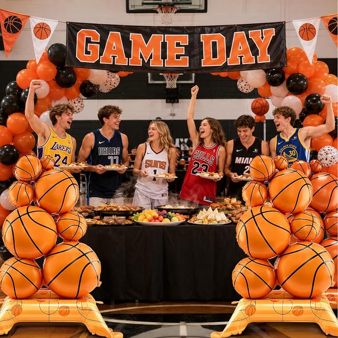 Giant Standing Basketball Balloons - Image 3