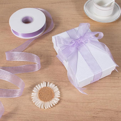 Sheer Organza Ribbon 1 Inch Chiffon Ribbons - Image 5