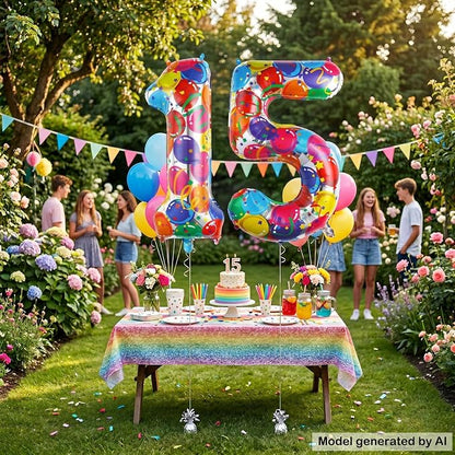 40 Inch Number 15 Balloon Set Large Foil Balloons - Image 5