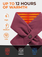 ORORO Heated Scarf, Up to 12 Hours of Warmth, Heated Neck Warmer with Rechargeable Battery