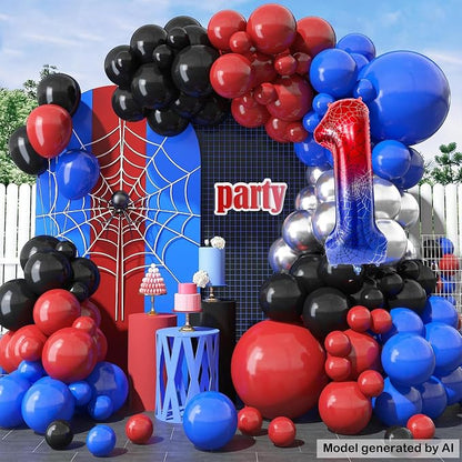 40 Inch Spider Number 1 Foil Balloons - Image 5
