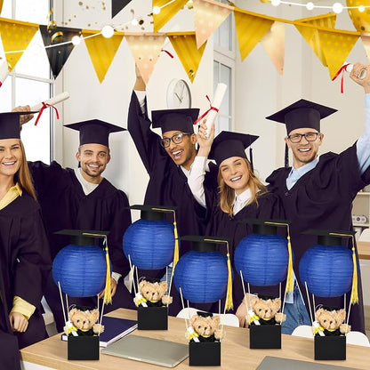 Silipull 6 Sets Graduation Table Centerpieces Hot Air Balloon Party Decorations - Image 5
