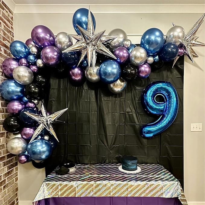 Outer Space Balloon Garland Arch Kit, Galaxy Theme Birthday Party Decorations - Image 4