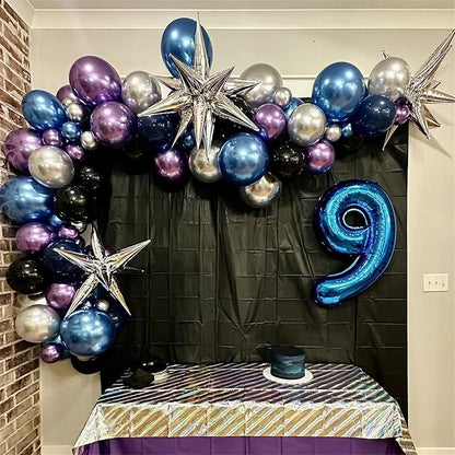 Outer Space Balloon Garland Arch Kit, Galaxy Theme Birthday Party Decorations - Image 4