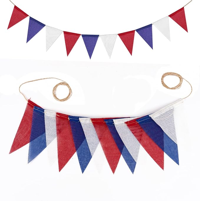 G2PLUS Triangle Flag Bunting, Pennant Banner and Decorative Garland, 39Ft | - Image 4