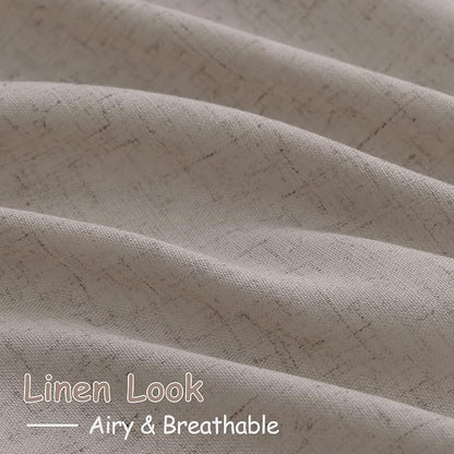 Stone Beige Curtains 90 Inches Long - Image 4