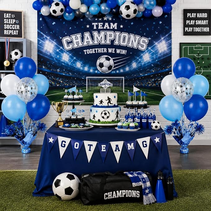 4 Set Blue White Balloon Centerpieces - Image 9