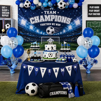 4 Set Blue White Balloon Centerpieces - Image 9