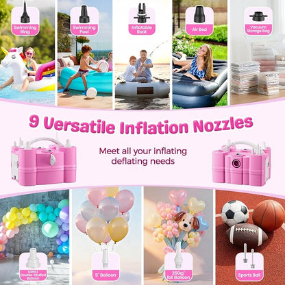 Keaibuding Electric Balloon Pump, 4-in-1 Triple Nozzles - Image 5
