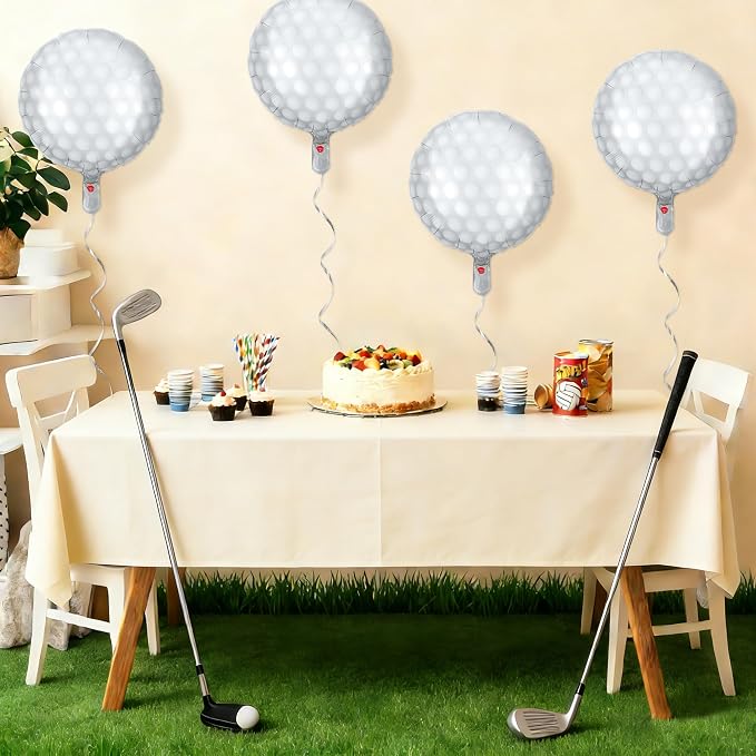 Fovths 12 Pieces Inflatable Golf Balloons 18 Inches Golfs Foil Balloons Themed - Image 5