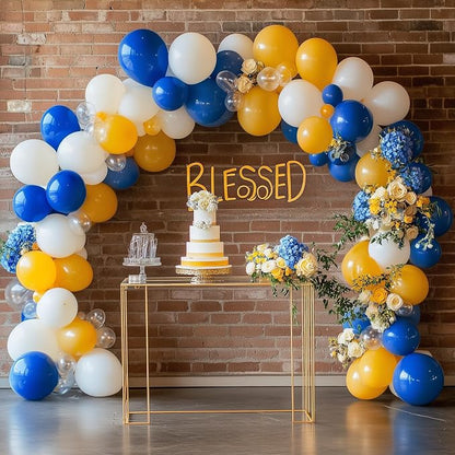 RUBFAC Blue Balloon Arch Kit 129pcs Different Sizes Royal Blue Balloons | Blue - Image 5