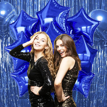 Biapian Blue Star Foil Balloons, 18 Inch Aluminum Balloon - Image 6