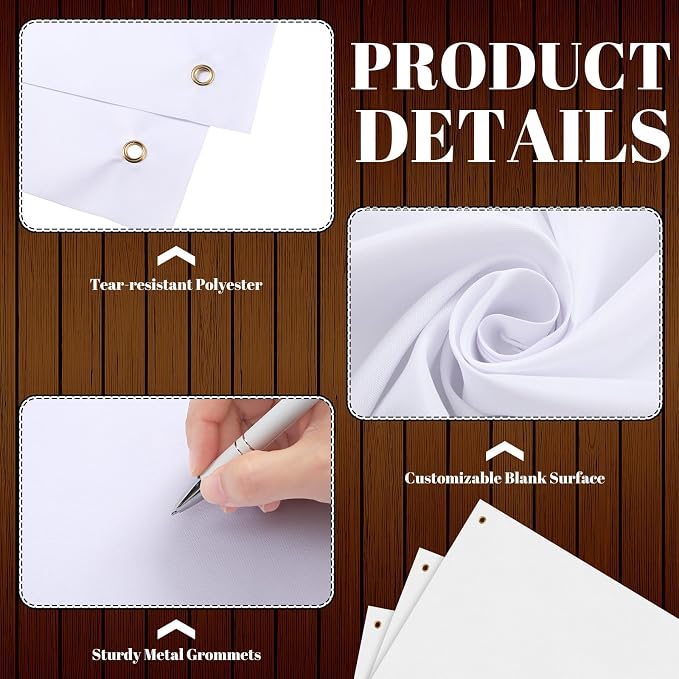 Zonon Large Blank Banners And Signs Polyester Oxford Cloth Sublimation Banner - Image 3