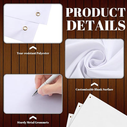 Zonon Large Blank Banners And Signs Polyester Oxford Cloth Sublimation Banner - Image 3