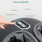 Nekteck Shiatsu Foot Massager Machine and Heat, Air Compression with Deep Kneading Therapy, Relax for Home or Office (Large Size)