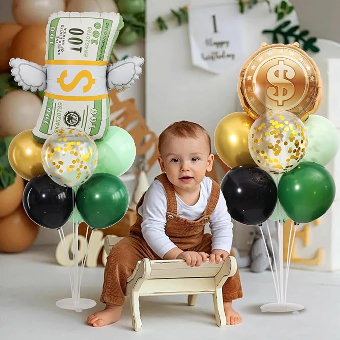 Money Dollar Balloon Stand for Table Centerpiece Stand Kit 2 Sets - Image 5