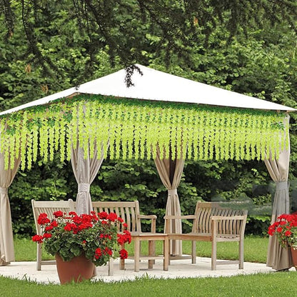Artificial Wisteria Hanging Flowers Fake Wisteria Flower Garland Silk Vines - Image 2