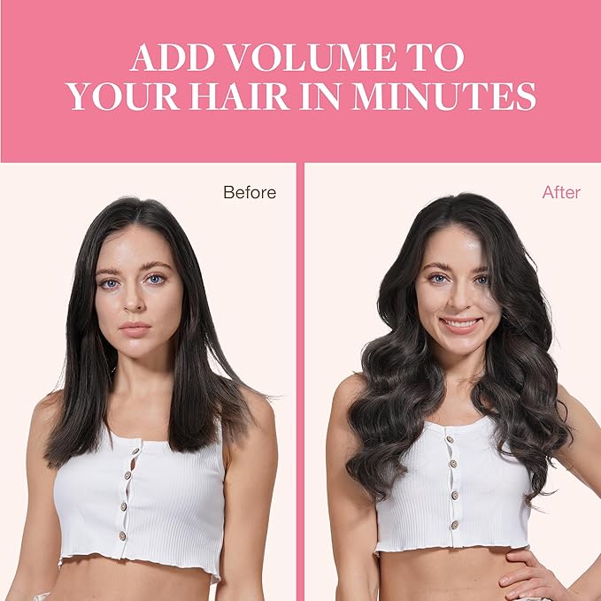 GOO GOO Clip in Hair Extensions Real Human Hair, Remy Human Hair Extensions Clip ins for Women, Natural Human Hair, 14inch 150g 9Pcs, 2 Dark Brown