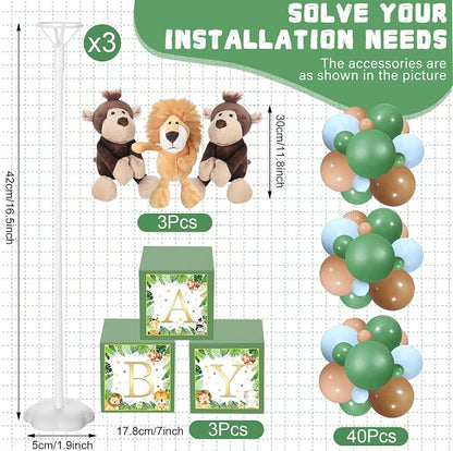 Lenwen 3 Sets Jungle Animal Decoration - Image 4