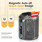 Magnetic Hair Dryer Filter Compatible with Dyson Supersonic HD01 HD03 HD08 HD15 Hair Dryer Attachment, Hair Dryer Outer Filter Spare Parts with Brush (Metallic Gray)