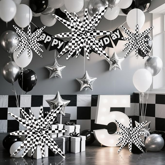 10 Pcs Star Balloons Explosion Balloons Foil Cone Balloon Magic - Image 6