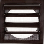 Repa Market 6 Inch Brown Dryer Vent Hood/Duct Cover for Walls or Ducting/ABS Plastic Grille with Flaps & Insect Screen/Exhaust and Dryer Vent Covers for Indoor & Outdoor Use