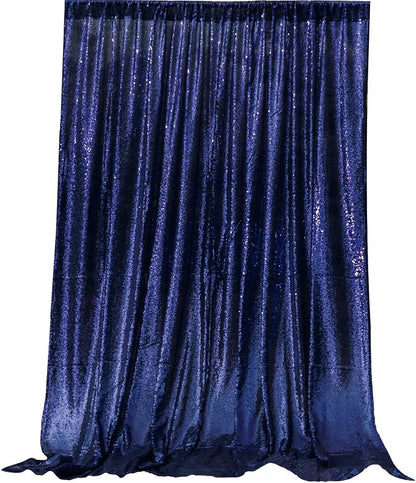 JYFLZQ Navy Blue Sequin Backdrop Curtains 4ft x 8ft 2 Panel Glitter Photo Booth - Image 8