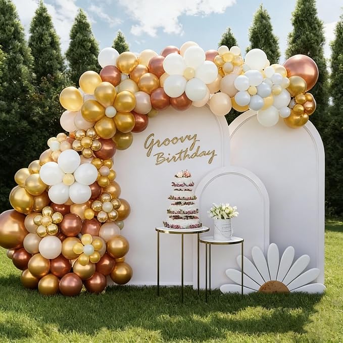 Sand White Balloons 60Pcs 12 Inch Nude Gold Latex Balloon Set - Image 5