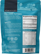 Viva Naturals Hydrolyzed Collagen Peptides Powder, 1 lb – Grass-Fed & Pasture-Raised Bovine Collagen, Type I & III, Unflavored Powder for Hair, Skin & Nails