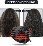 Electric Hair Steamer Cap, Hair Care Hat Heating Cap with 10 Gears Temperature and Timer Control, Thermal Heat Cap for Black Hair Thermal (Black)