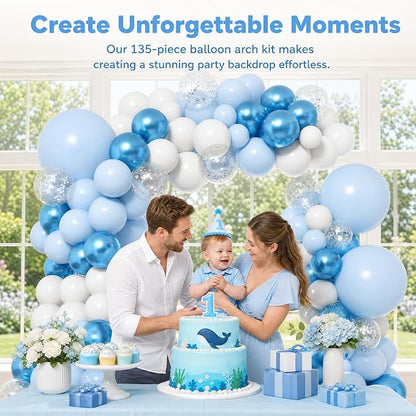 KARLURE Blue Balloon Arch Kit Garland - Image 3