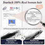 starluck Hair Toppers for Women with Bangs, 5"*5.5"Large Coverage Ombre Light Blonde 100% Real Human Hair Toppers for Women with ThinningHair,Cover Gray Roots