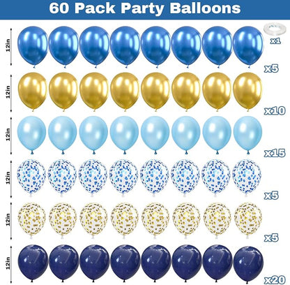 Blue and Gold Balloons - Image 2